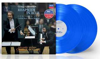 Vinile Rhapsody in Blue - Concerto in Fa (Vinile Blu - Edizione Limitata e Numerata) George Gershwin Stefano Bollani Riccardo Chailly