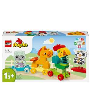 Giocattolo LEGO DUPLO 10412 Il Treno degli Animali, Giochi per Bambini da 1.5 Anni, Giocattolo Educativo per l'Apprendimento Didattico LEGO