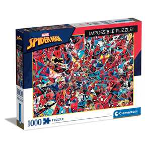 Giocattolo Puzzle Spiderman 1000 Pezzi Impossible Puzzle Clementoni