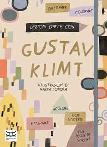 Libro Lezioni d'arte con Gustav Klimt. Ediz. a colori. Con Poster. Con Adesivi Katie Cotton