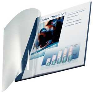 Cartoleria LEITZ impressBIND copertina flessibile fronte trasp.. f.to A4 dorso 10,5mm (71-105 fogli). Blu. 74140035 Leitz